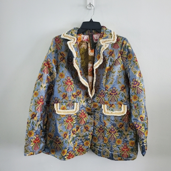 Aratta Renaissance Silk Jacquard Blazer - Picture 9 of 10